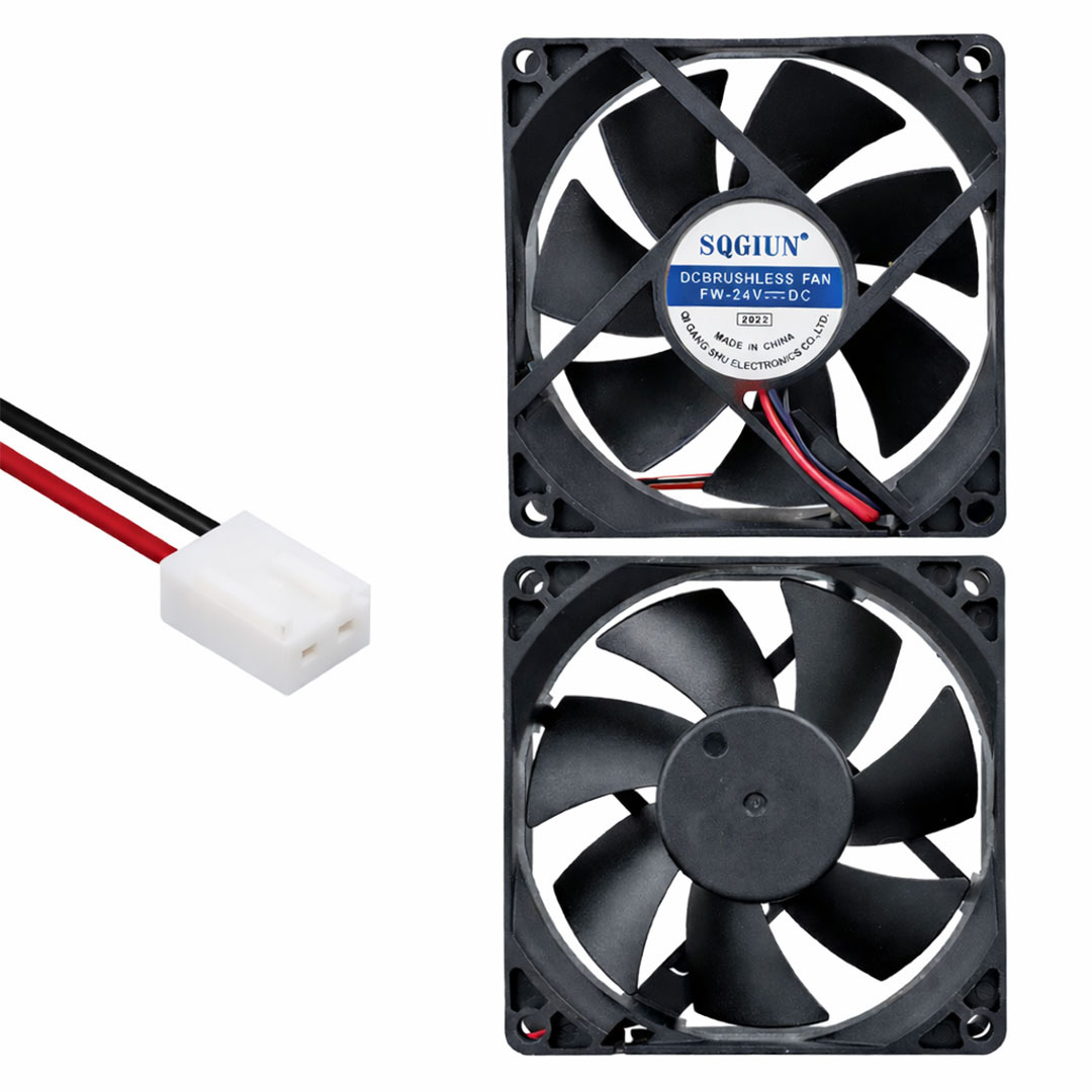 POWERMASTER IC-216A FIRÇASIZ DC FAN 80X80X25MM 24 VOLT 2 PİN