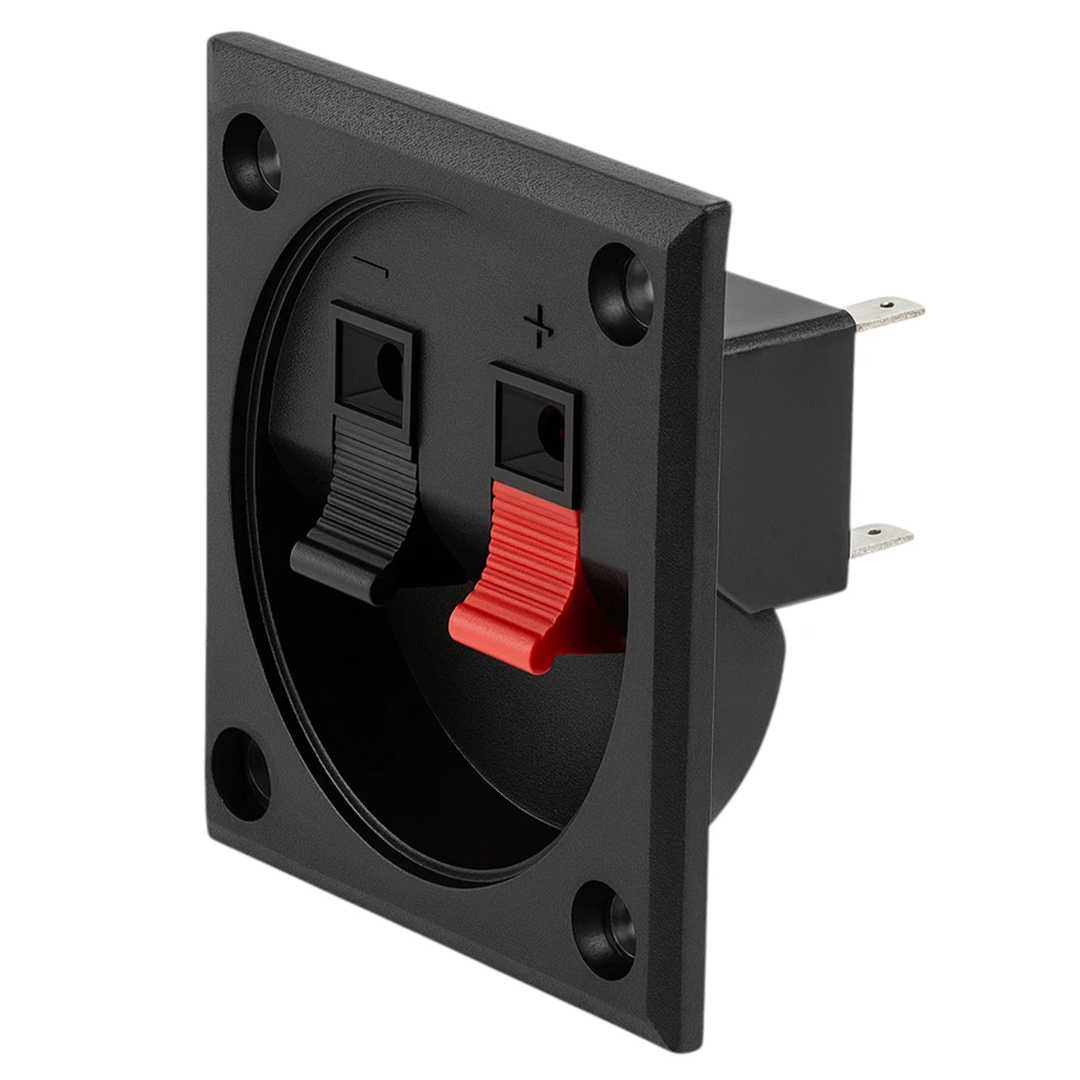 POWERMASTER IC-249A İKİLİ KARE HOPARLÖR - SPEAKER TERMİNALİ SOKETİ YAYLI TİP 2'Lİ 55X55MM