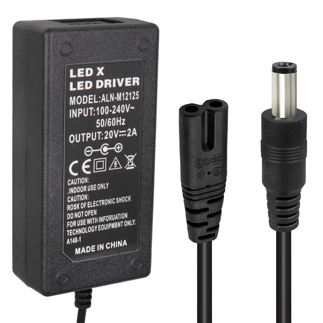 POWERMASTER LEDX ALN-M12125  20 VOLT - 2 AMPER 5.5*2.5 MM UÇLU ADAPTÖR (LENOVO IBM NOTEBOOK)