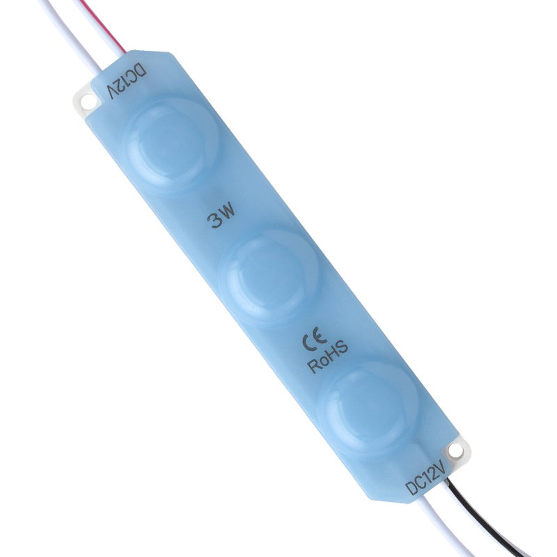 POWERMASTER MODÜL LED 12V 3W MAVİ 2835 MERCEK 70X15 MM