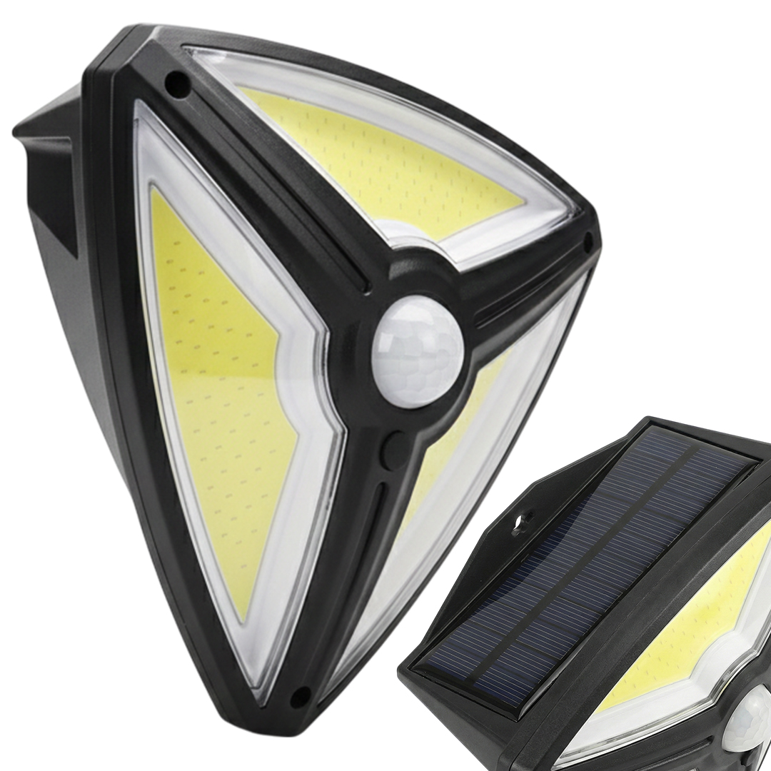 POWERMASTER MX-1219B 150 COB LEDLİ SENSÖRLÜ 3 MODLU SOLAR İNTERAKSİYON DUVAR LAMBASI