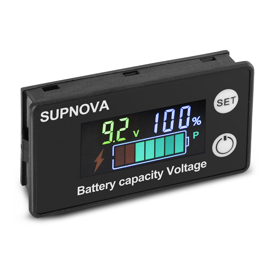 POWERMASTER PİL KAPASİTE GÖSTERGESİ DC 8V-100V KURŞUN ASİT LİTYUM VOLTMETRE GERİLİM ÖLÇER (12V-24V-48V-72V)