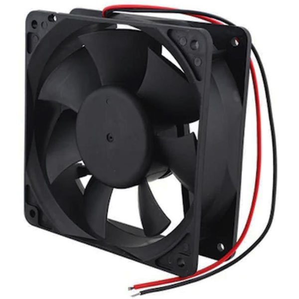 POWERMASTER PM-1808 FIRÇASIZ DC FAN 120X120X38MM 12 VOLT 2 AÇIK UÇLU KABLOLU 12X12