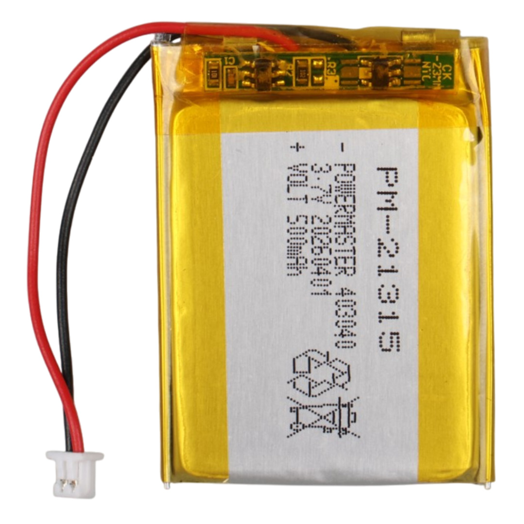 POWERMASTER PM-21315 3.7V 500MAH 403040 3.5MM SOKETLİ LİTYUM POLİMER (Lİ-PO) BATARYA ŞARJ EDİLEBİLİR CİKLET PİL