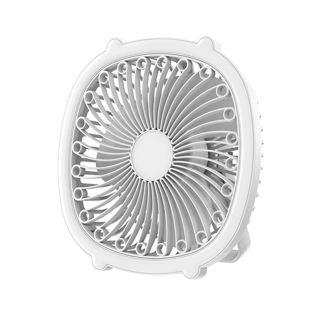 POWERMASTER PM-21882 USB ŞARJLI 5V MASAÜSTÜ 2 TİP LED IŞIK - 3 KADEME FAN VANTİLATÖR