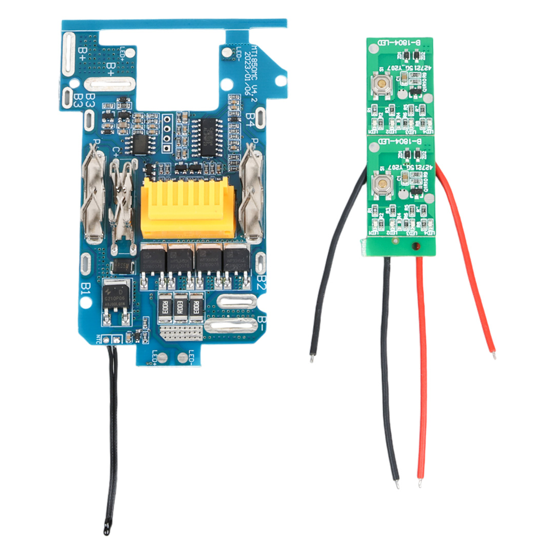 POWERMASTER PM-22491 MAKITA MATKAP BATARYASI İÇİN 18V IŞIK GÖSTERGELİ BMS ŞARJ DEŞARJ KORUMA DEVRESİ (TAM FONKSİYONLAR)