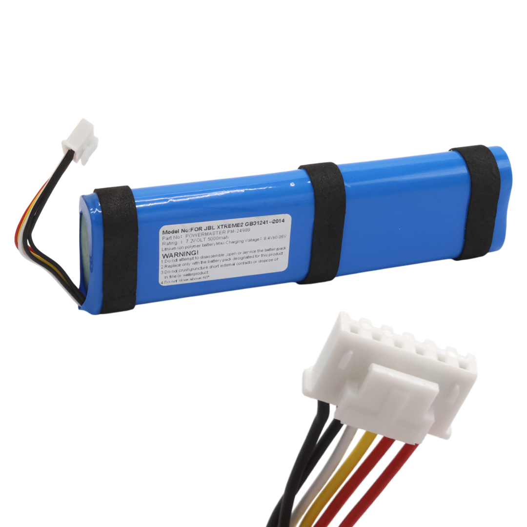 POWERMASTER PM-24989 7.2 VOLT 5000MAH 18650 LİTYUM BATARYA PİL (JBL XTREME2 GB31241-2014 UYUMLU) 132X37X18MM