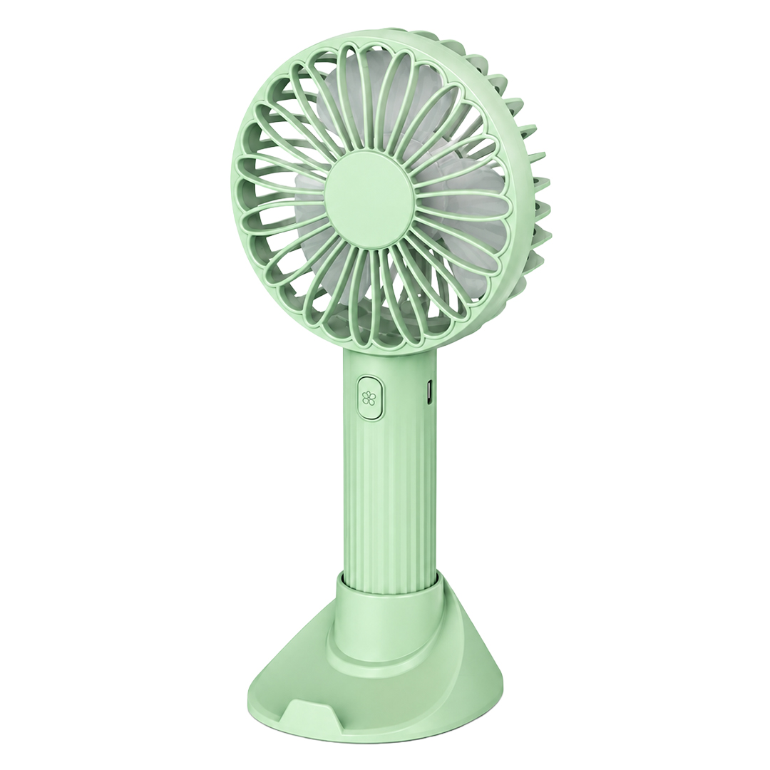 POWERMASTER PM-25084 YEŞİL FAN VANTİLATÖR 3 KADEMELİ HIZ AYARLI TAŞINABİLİR MASAÜSTÜ ŞARJLI
