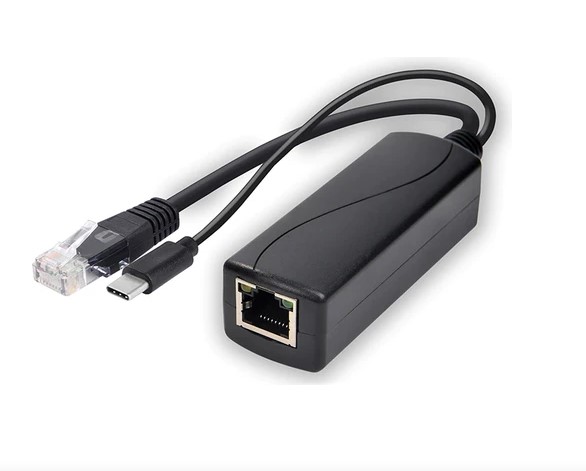 POWERMASTER PM-25116 TYPE-C UÇLU IP KAMERA POE KABLOSU AKTİF POE ENJEKTÖR SPLITTER