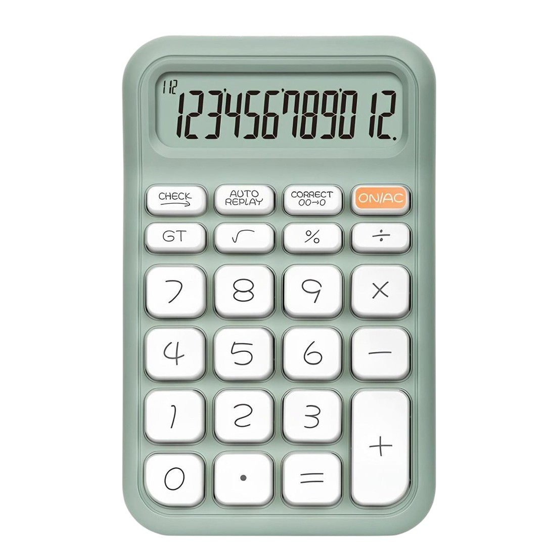 POWERMASTER PM-25410 YEŞİL 12 HANELİ HESAP MAKİNESİ