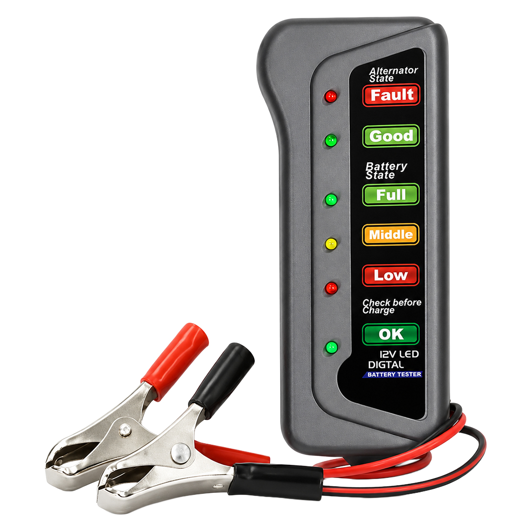 POWERMASTER PM-25471 12V LED ARAÇ AKÜ VE ALTERNATÖR TEST CİHAZI