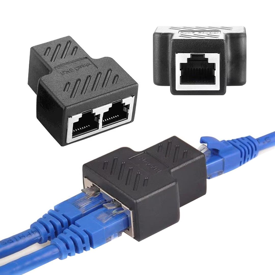 POWERMASTER PM-26130 RJ45 TO 2X RJ45 DİŞİ METAL ARA APARAT 1.KALİTE KAPLİN COUPLER SPLİTTER