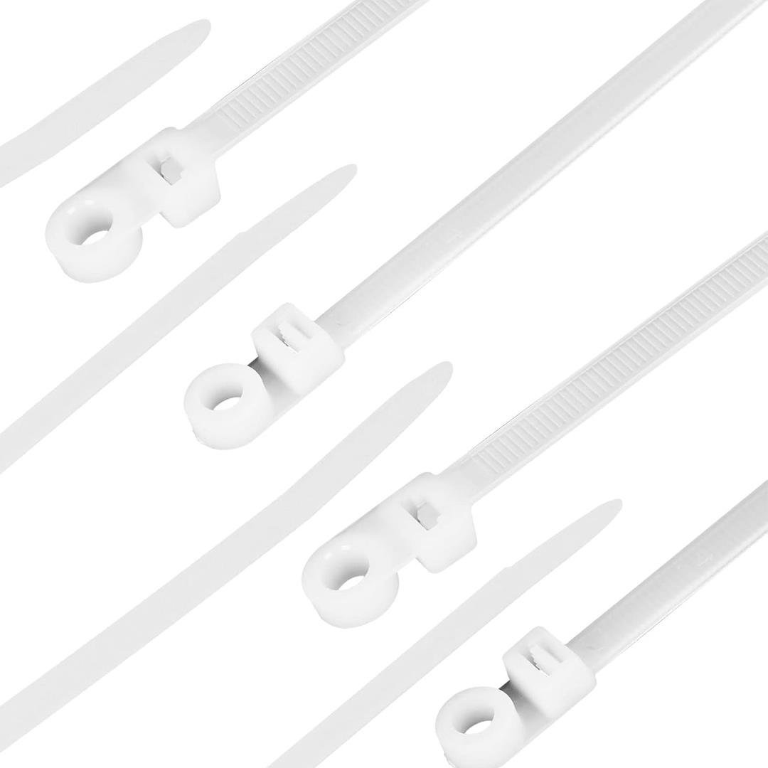 POWERMASTER PM-26329 DELİKLİ BEYAZ KABLO BAĞI 2.5X100MM (100'LÜ PAKET)
