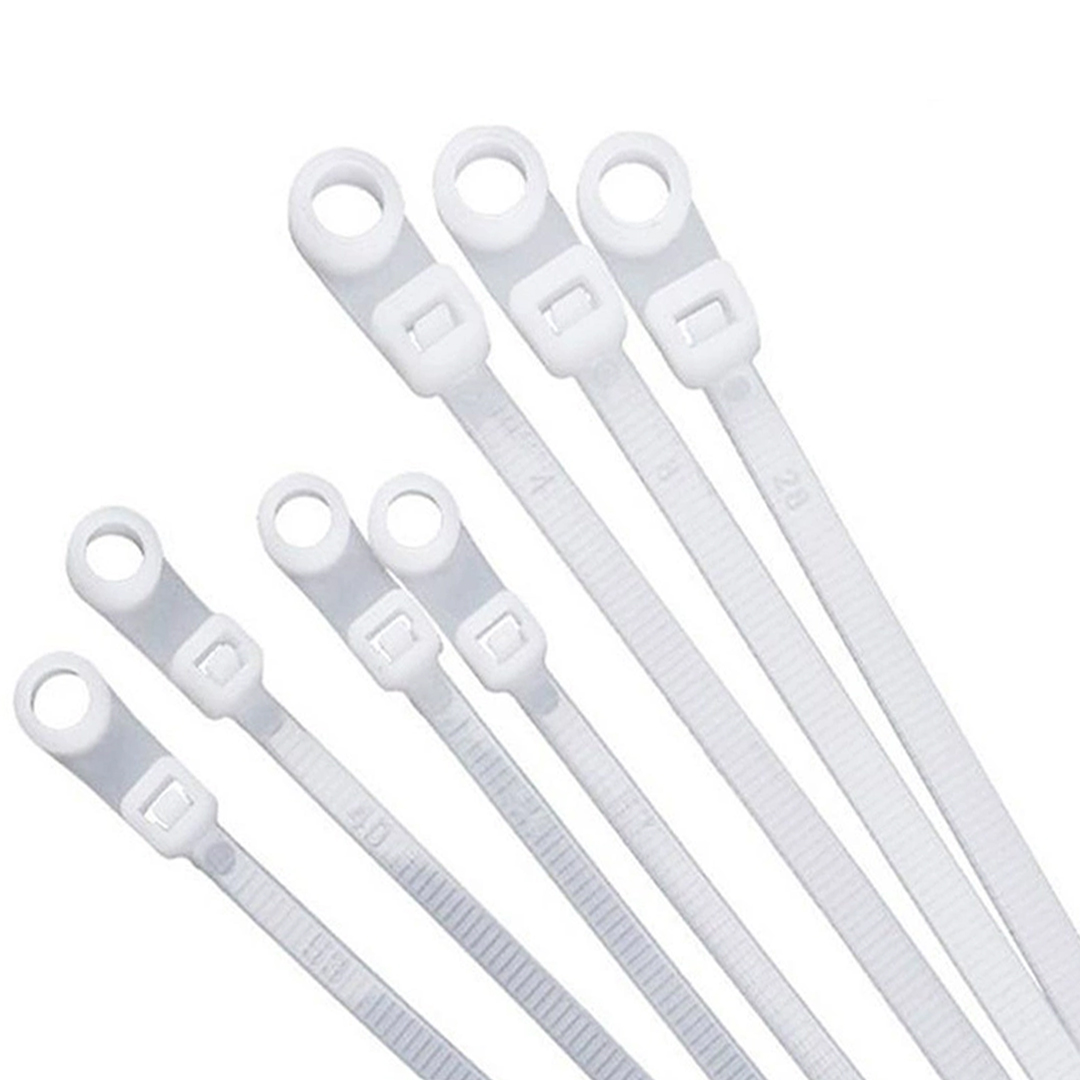 POWERMASTER PM-26331 DELİKLİ BEYAZ KABLO BAĞI 3.6X200MM (100'LÜ PAKET)