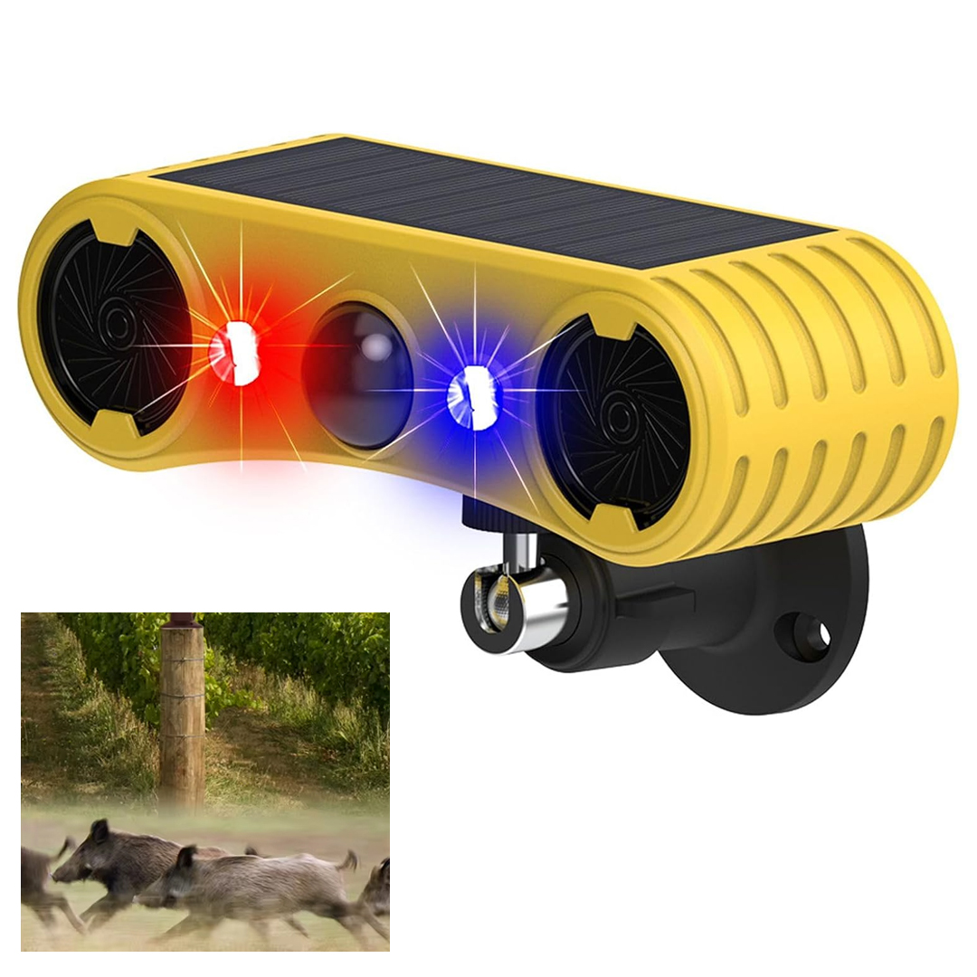 POWERMASTER PM-26950 130DB SESLİ HAREKET SENSÖRLÜ KIRMIZI MAVİ ÇAKARLI HAYVAN KOVUCU ALARM CİHAZI