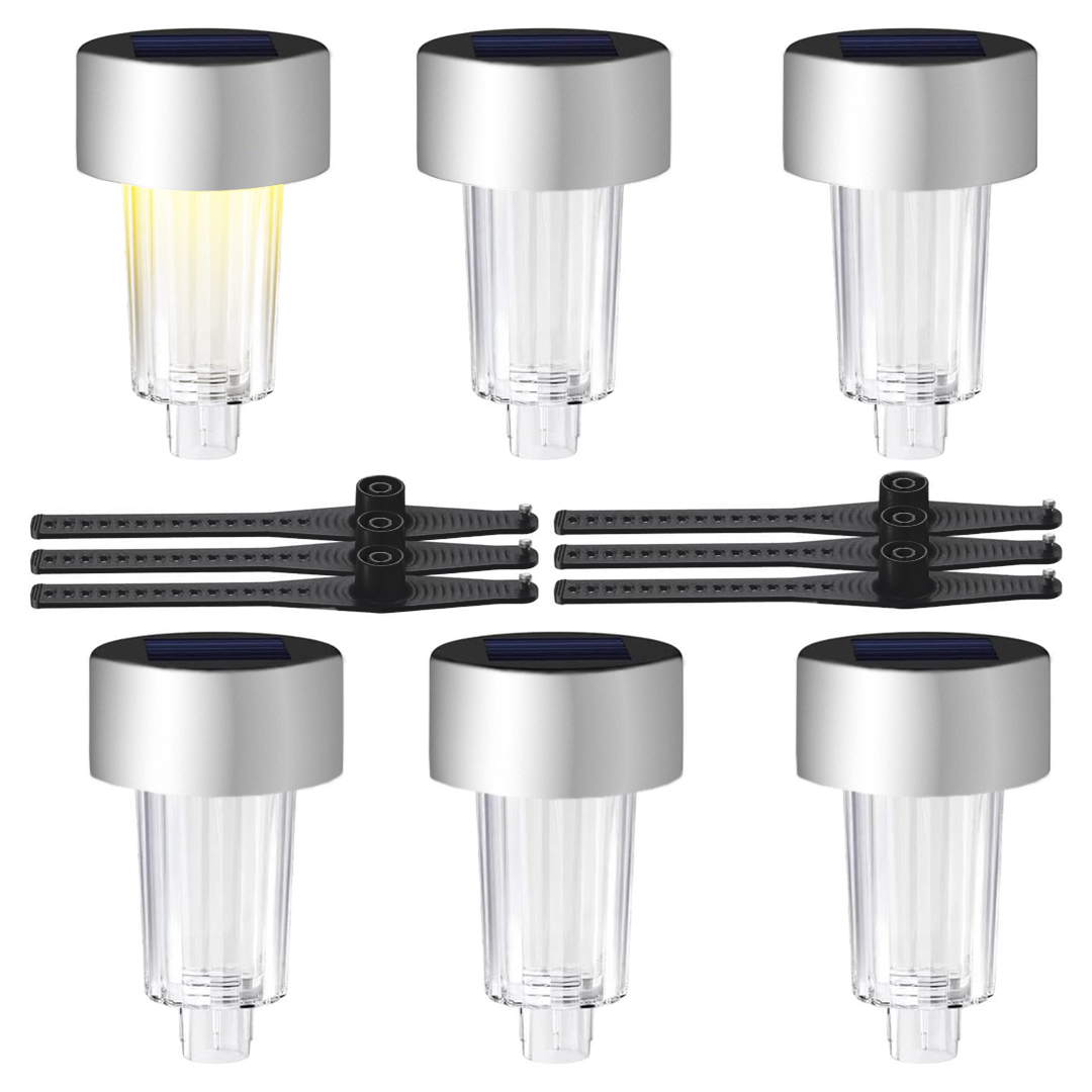POWERMASTER PM-26961 METAL GÖVDELİ DC 5V GÜN IŞIĞI SOLAR BALKON-HAVUZ-BAHÇE LAMBASI (6'LI PAKET)