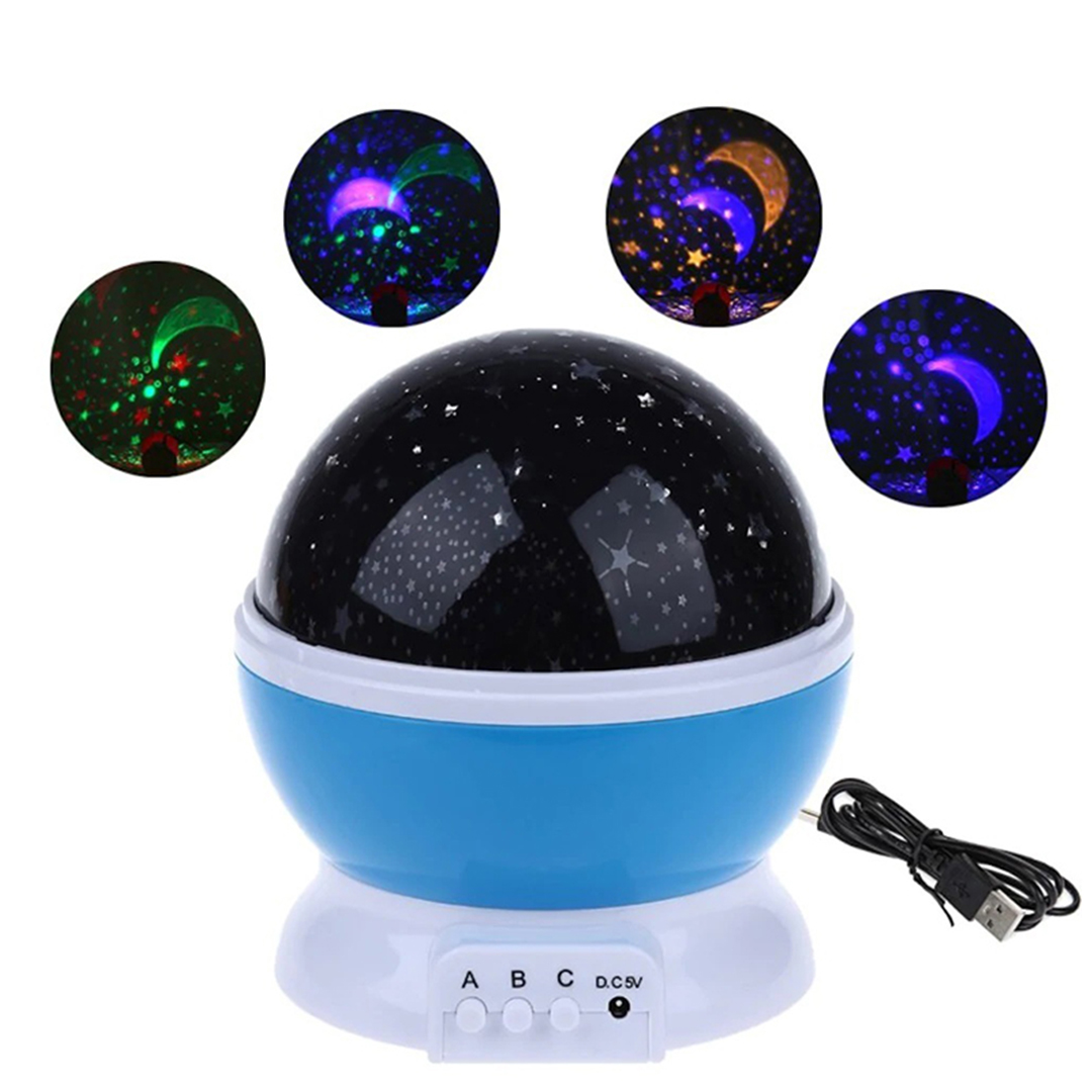 POWERMASTER PM-2736 YILDIZ YANSITMALI KÜRE TİP GECE LAMBASI KALEM PİL + 5 VOLT İLE ÇALIŞIR