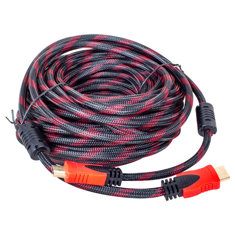 POWERMASTER PM-2758 ALTIN UÇLU 24K 1.4V 3D 30 METRE ÖRGÜLÜ POŞETLİ HDMI KABLO