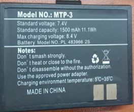 POWERMASTER PM-27610 7.4 VOLT 1500 MAH LI-ION BATARYA