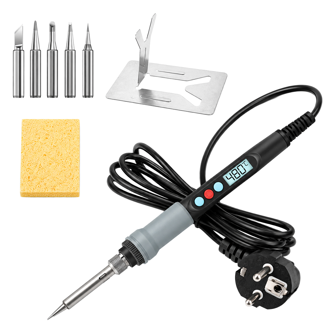 POWERMASTER PM-37867 90W DİJİTAL AYARLANABİLİR ISILI LEHİM MAKİNESİ KALEM HAVYA (5 YEDEK UÇLU)