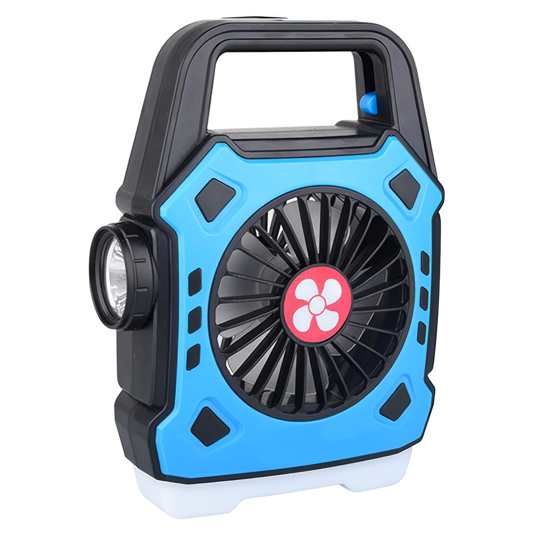 POWERMASTER PM-506 KAMP TİP ŞARJLI 6 MODLU (3+3) LED EL FENERİ IŞILDAK-3 MOD SOĞUTUCU FAN VANTİLATÖR