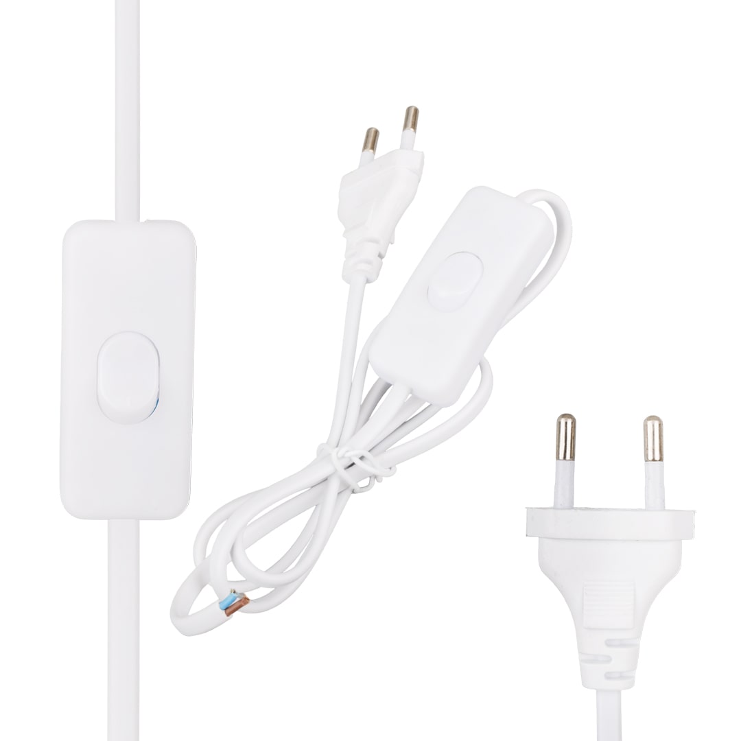 POWERMASTER PM-5784 BEYAZ 220 VOLT ANAHTARLI GÜÇ KABLOSU