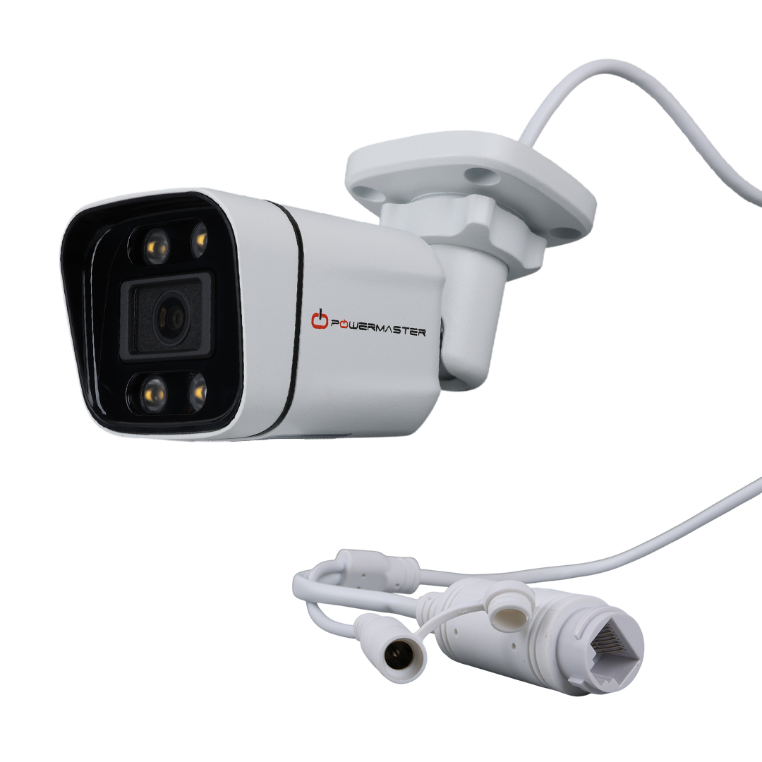 POWERMASTER PM-6380 4MP H265+ POE IP 4 WARM LED METAL KASA BULLET KAMERA