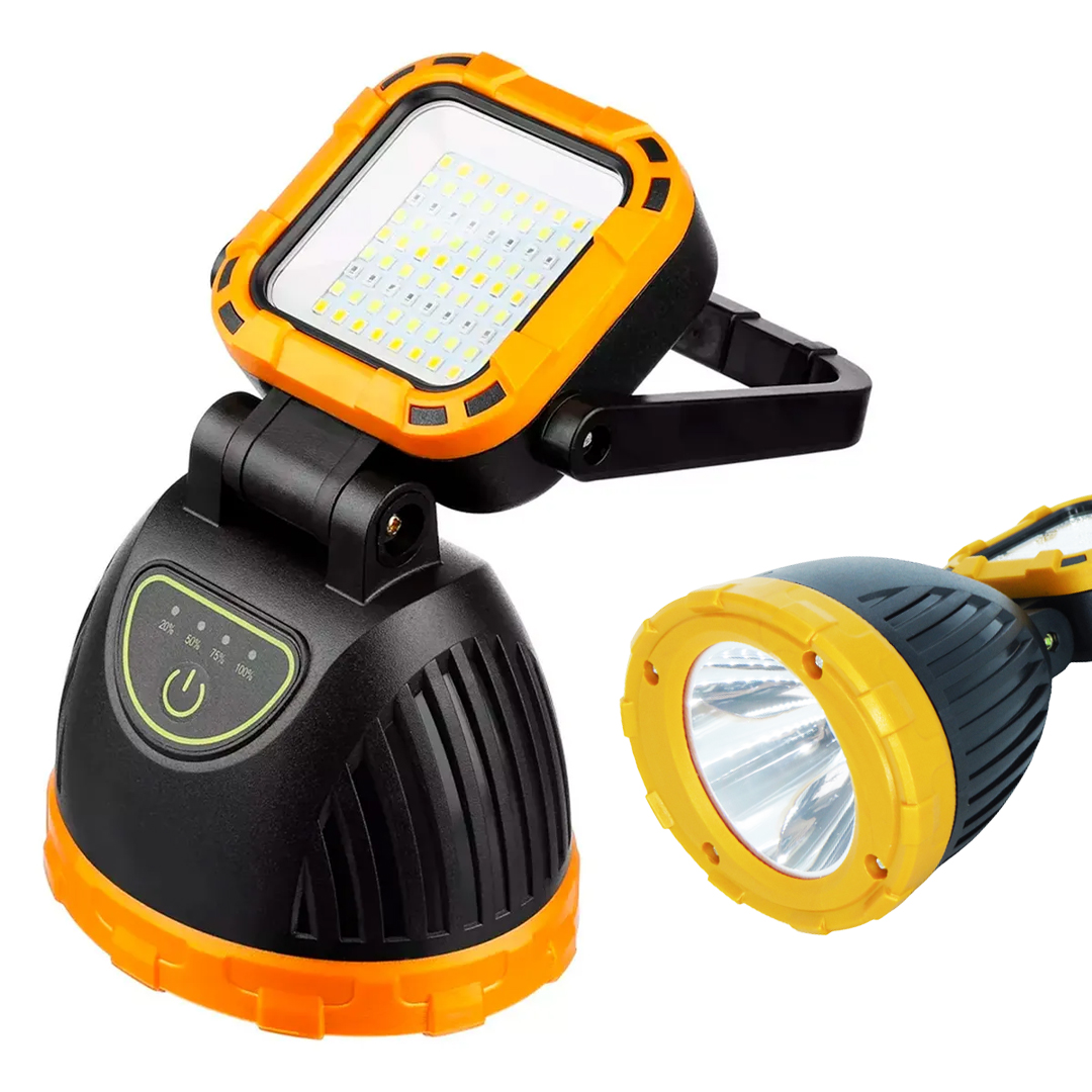 POWERMASTER PM-8033A SOLAR ŞARJLI 6 MODLU EL FENERİ VE IŞILDAK ACİL DURUM LAMBASI (BEYAZ SARI KIRMIZI)