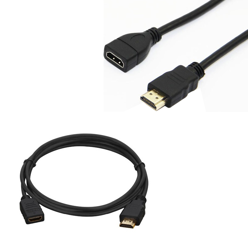 POWERMASTER PM-8801 ERKEK DİŞİ GOLD UÇLU 30 CM UZATMA HDMI KABLO (MİNİ HD REC. İÇİN)