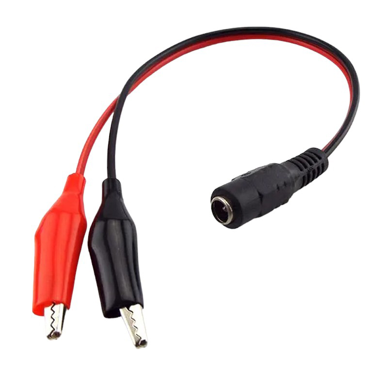 POWERMASTER PM09-5001 5.5X2.5MM DİŞİ TO KROKODİL ÇEVİRİCİ 25 CM KABLO