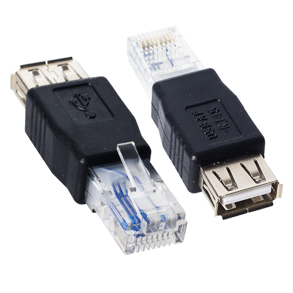 POWERMASTER RJ45 ERKEK USB A DİŞİ ETHERNET ÇEVİRİCİ JACK FİŞ