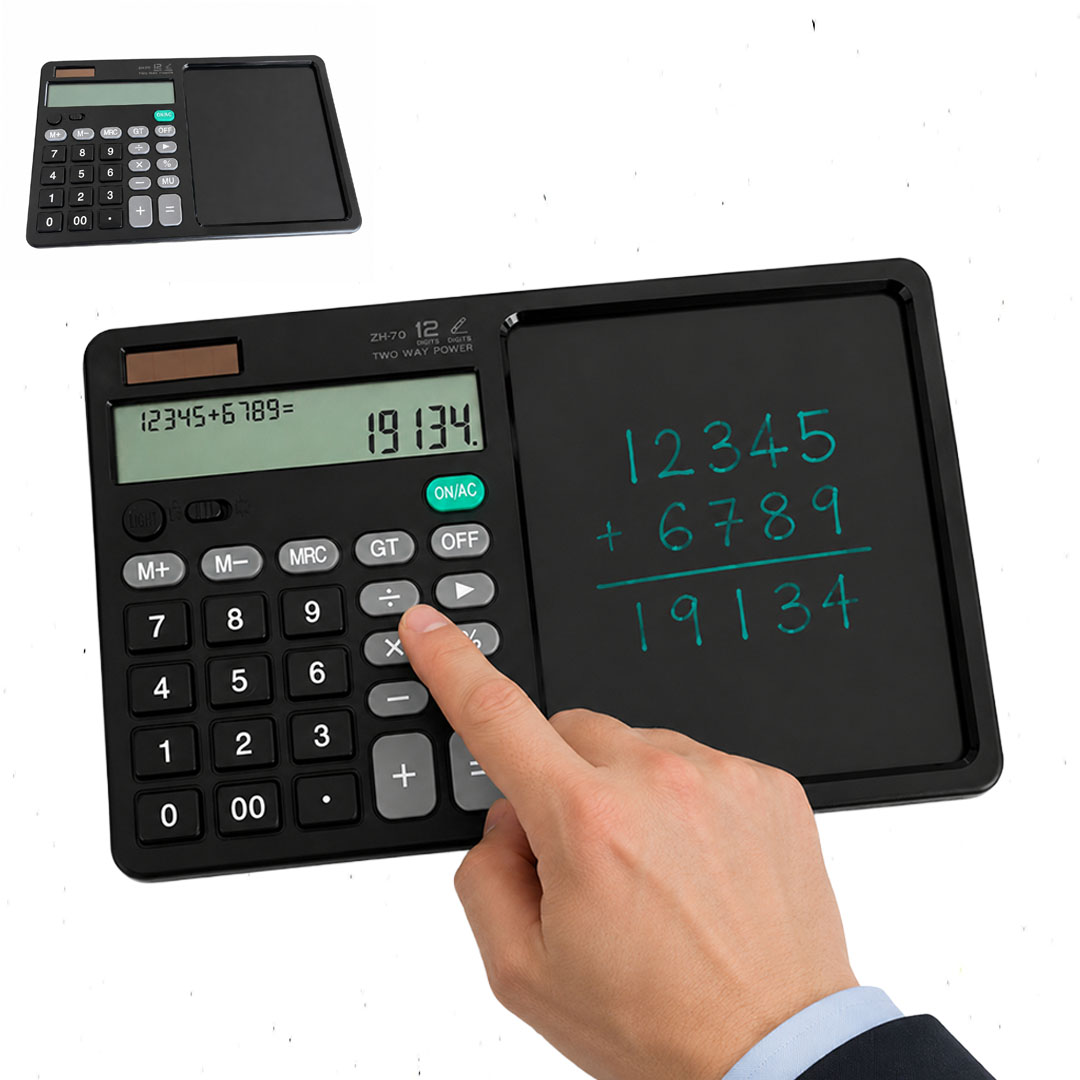 POWERMASTER ZH70 DİJİTAL NOT DEFTERLİ 12 HANELİ HESAP MAKİNESİ