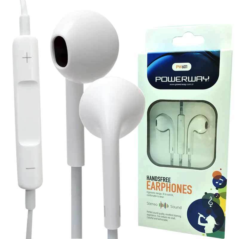 POWERWAY EARVOX MİKROFONLU KUTULU 3.5MM STEREO JACKLI KULAKLIK