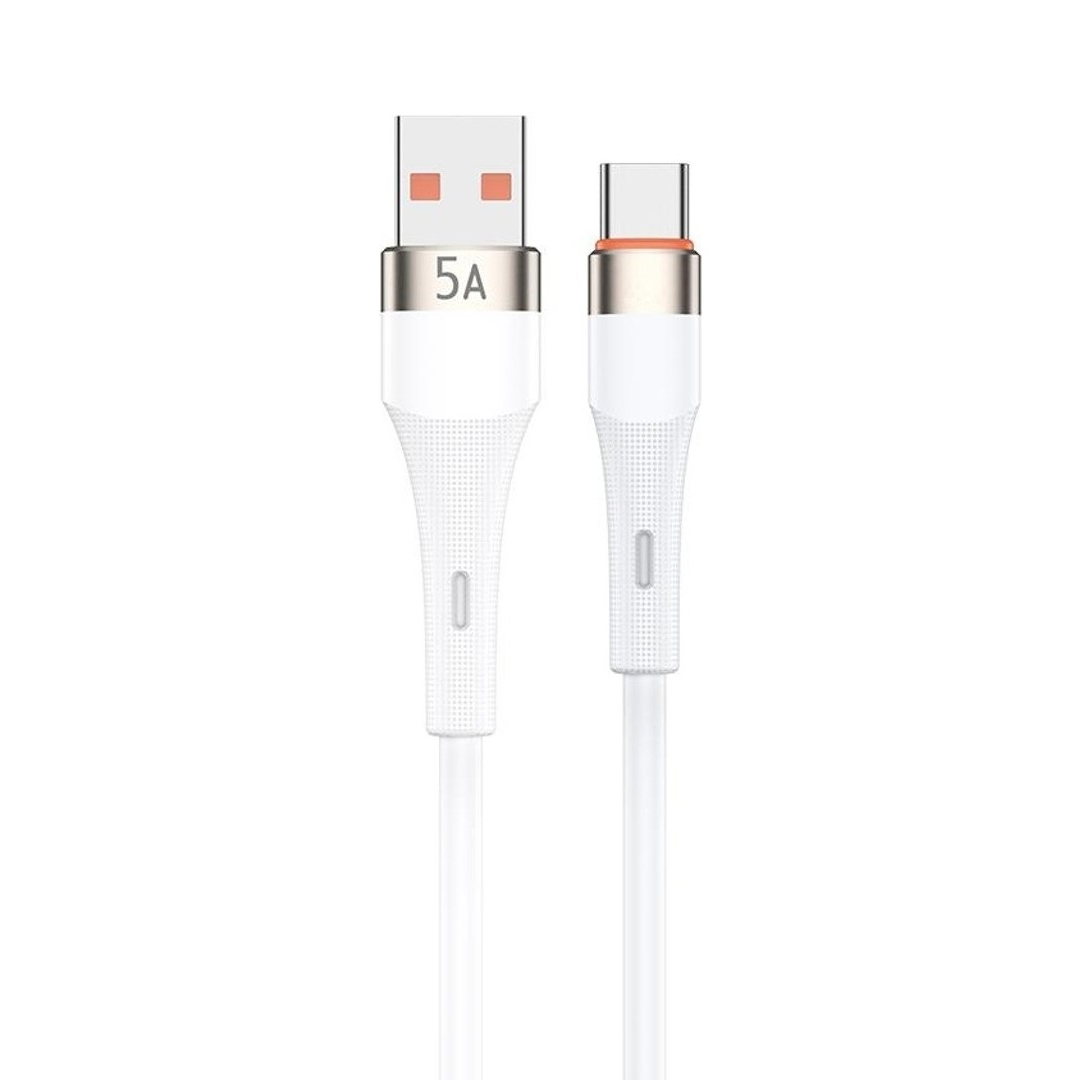 POWERWAY HC05 ÖRGÜLÜ 5A USB TO TYPE- C 1 METRE ŞARJ VE DATA KABLOSU