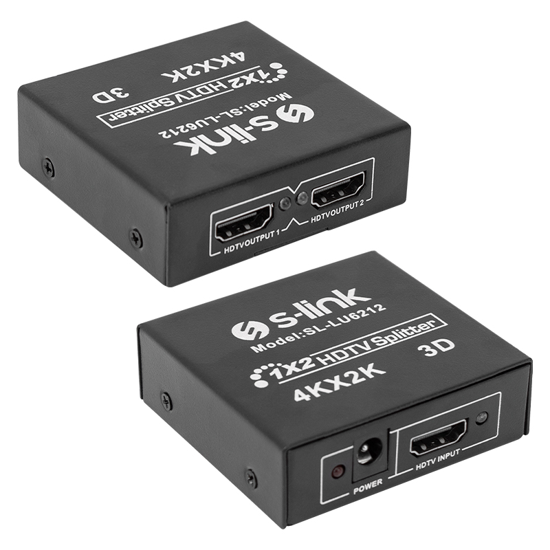 S-LINK SL-LU6212 2 PORT 4KX2K 2'Lİ HDMI DAĞITICI