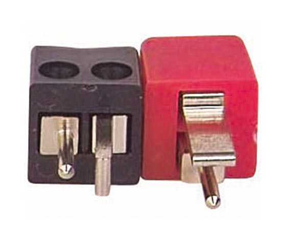 SİYAH-KIRMIZI RENKLİ HOPARLÖR FİŞİ KONNEKTÖRÜ