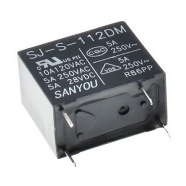 SJ-S-112DM 4 BACAK 5A 25OVAC SJS 112DM 12V RÖLE