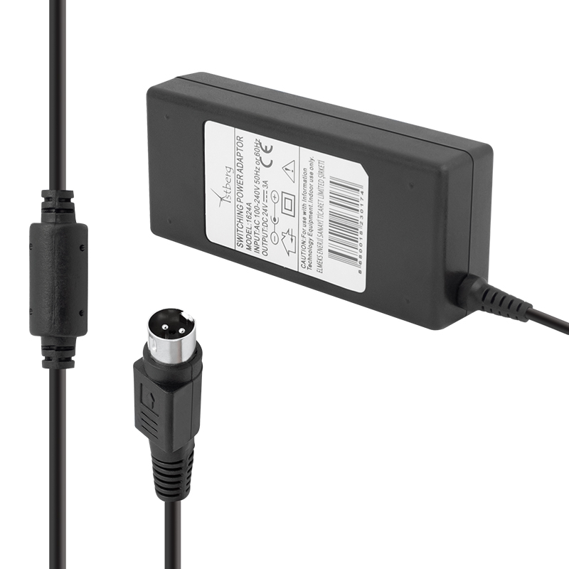 SMY 1605K 24 VOLT - 3 AMPER 3 PİNLİ PLASTİK KASA MASAÜSTÜ PRINTER ADAPTÖR