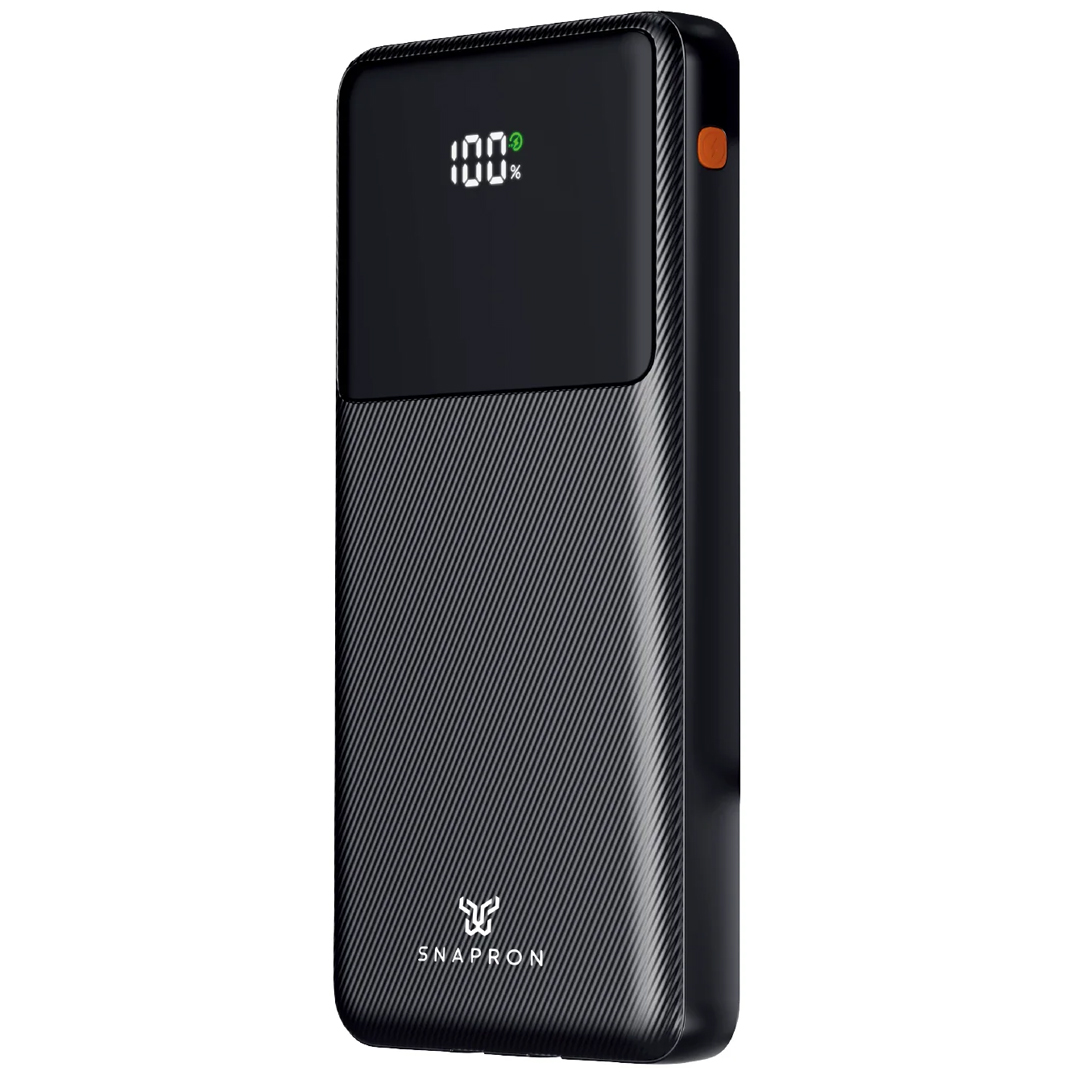 SNAPRON SNP-3015 22.5W LCD ERKAN PD 10.000MAH DAHİLİ KABLOLU HIZLI ŞARJLI POWERBANK