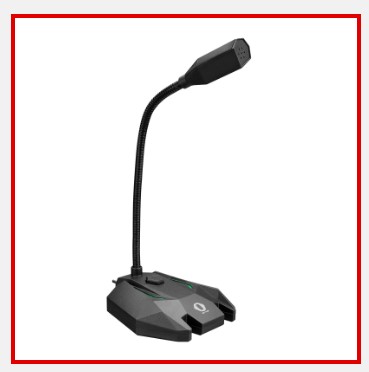 SNOPY SN-110M SİYAH LED IŞIKLI USB GAMING OYUNCU MASAÜSTÜ MİKROFON