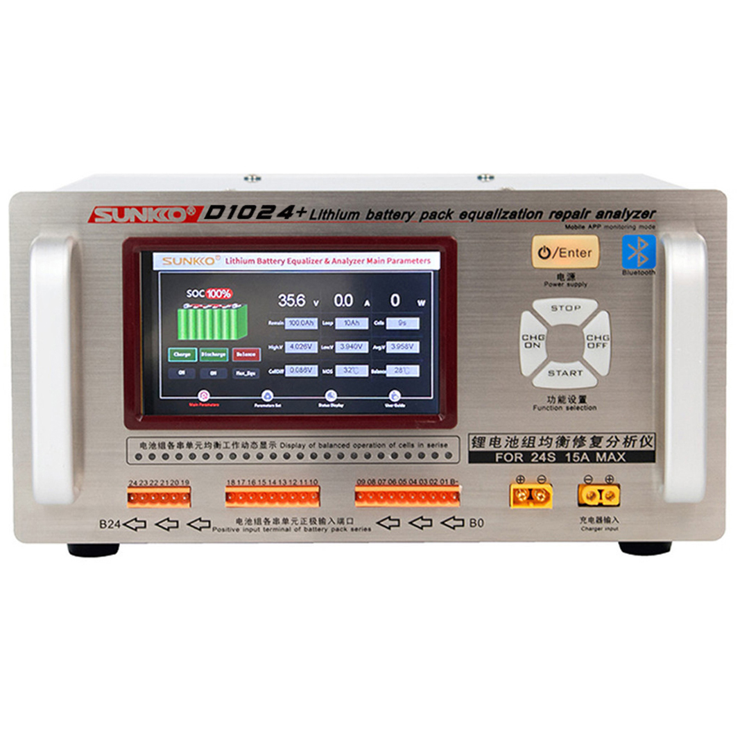 SUNKKO 1024+ LİTYUM PİLLİ 10A EKOLAYZER VE ANALİZ CİHAZI