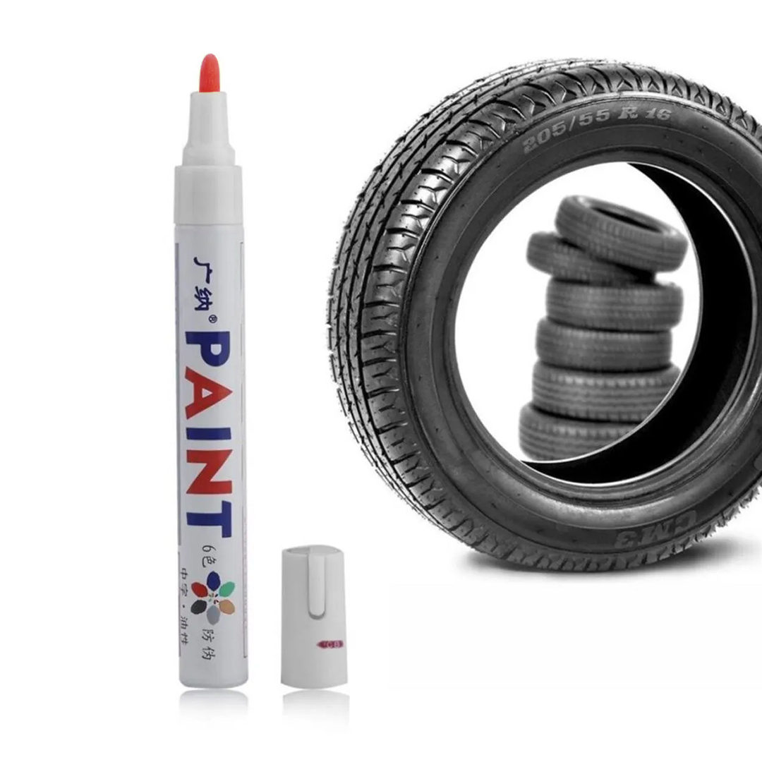 SUNUP M101 ARAÇ MOTOSİKLET LASTİK BOYA KALEMİ (KIRMIZI)