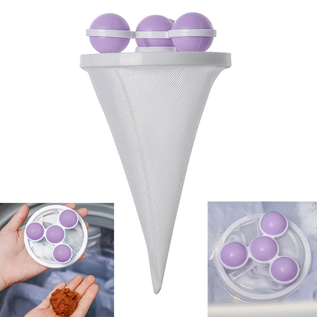 SUNUP SN-26621 ÇOK FONKSİYONLU ÇAMAŞIR MAKİNESİ İÇİN YIKANABİLİR MOR TÜY TOPLAYICI