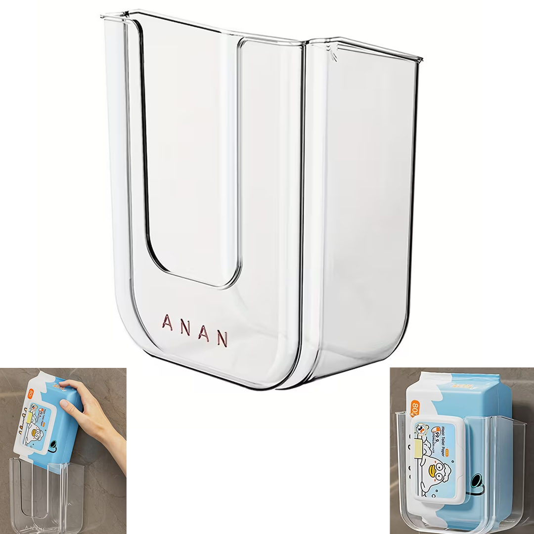 SUNUP SN-26821 DUVAR TİPİ BANYO ISLAK MENDİL TUTUCU RAF