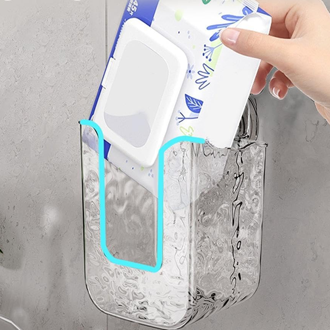 SUNUP SN-26822 ÇOK AMAÇLI DUVAR TİPİ ISLAK MENDİL TUTUCU RAF