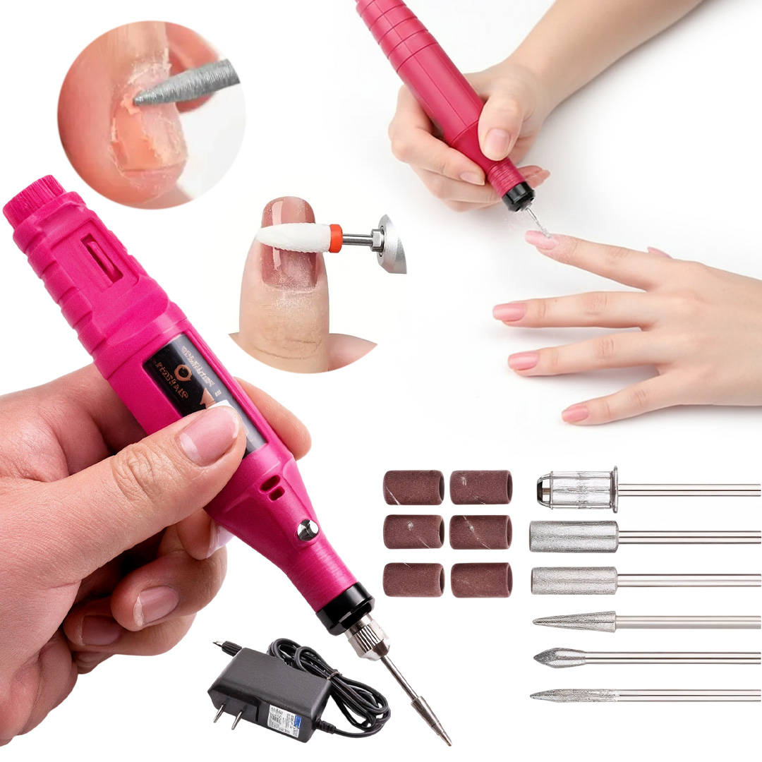 SUNUP SN-27091 HIZ AYARLI TIRNAK FREZE TÖRPÜ MANİKÜR PEDİKÜR SETİ 6 BAŞLIKLI ELEKTRİKLİ AC220V