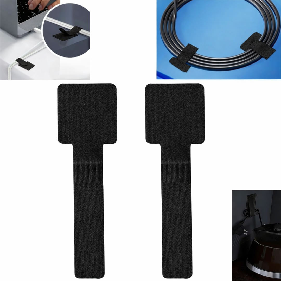 SUNUP SN-29138 YAPIŞKANLI KABLO DÜZENLEYİCİ SİYAH 10'LU PAKET