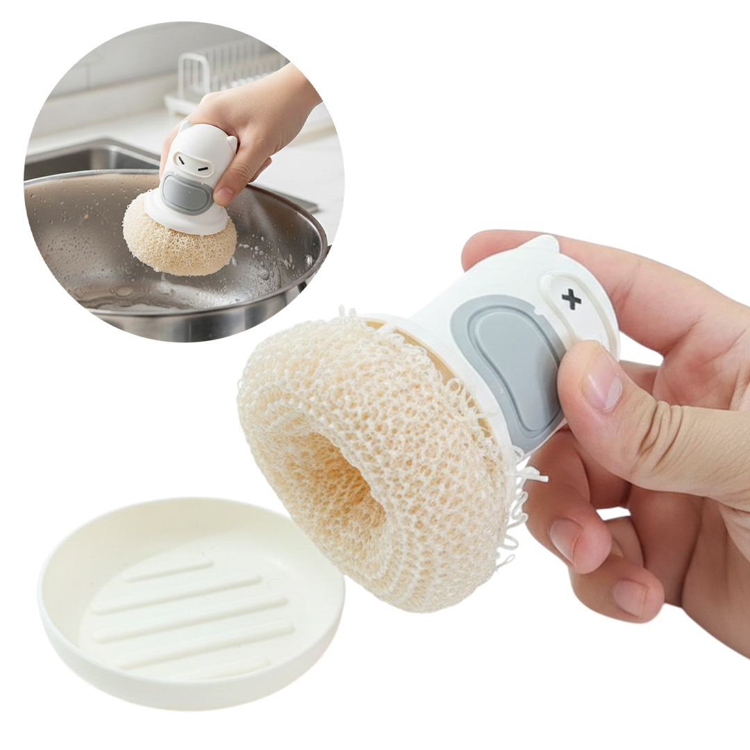 SUNUP SN-29190 NİNJA TASARIMLI DETERJAN HAZNELİ MUTFAK BULAŞIK FIRÇASI