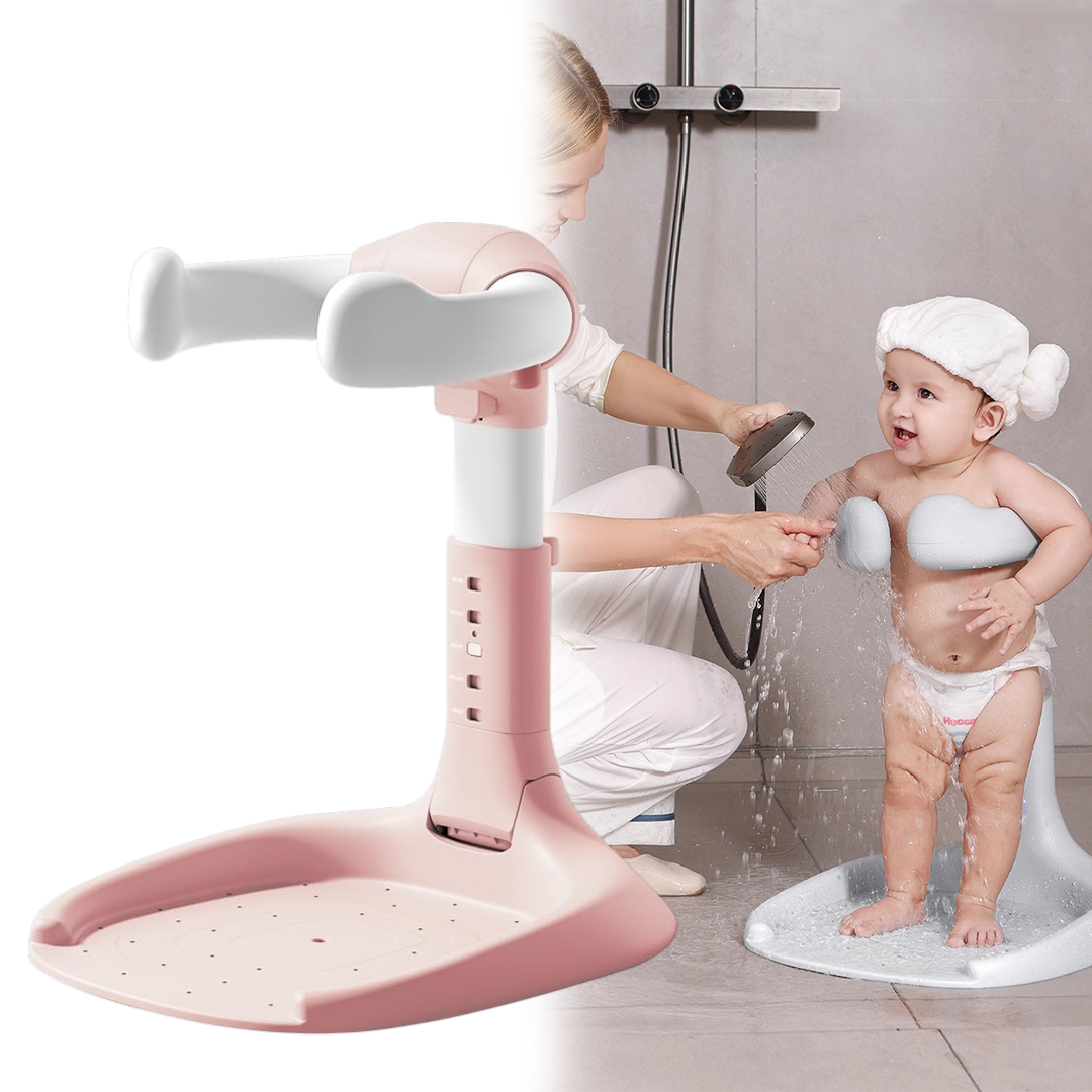 SUNUP SN-29260 PEMBE BEBEK BANYO YARDIMCISI - BOY AYARLI VE AYAKLI YIKAMA STANDI