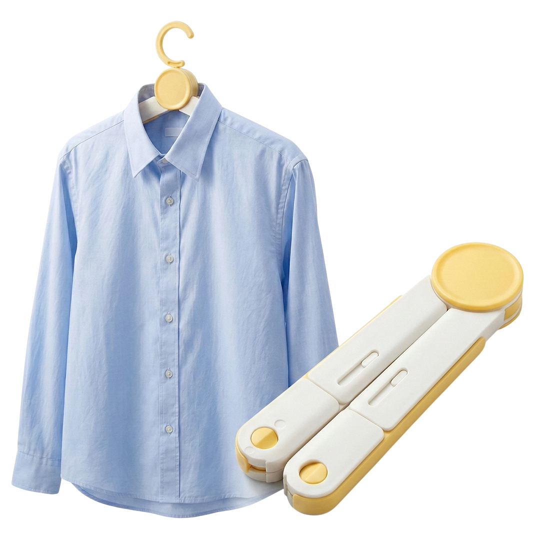 SUNUP SN-29276 PORTATİF KATLANABİLİR KLİPSLİ ÇOK FONKSİYONLU SEYAHAT GİYSİ ELBİSE AYAKKABI ASKISI